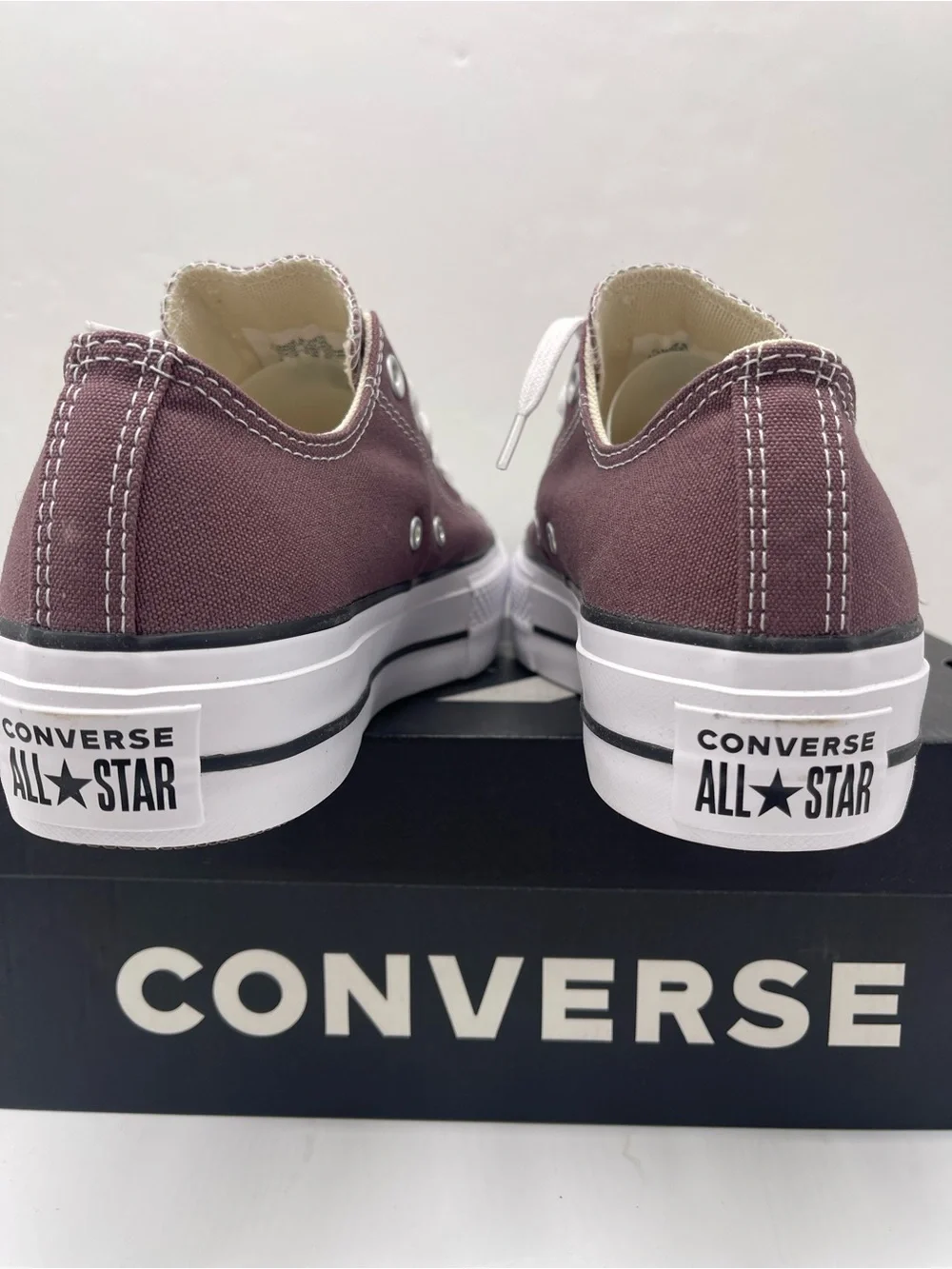 Converse A10647F CTAS LIFT OX TRAIL MIXED/NATURAL IVORY Platform Sneakers Plum